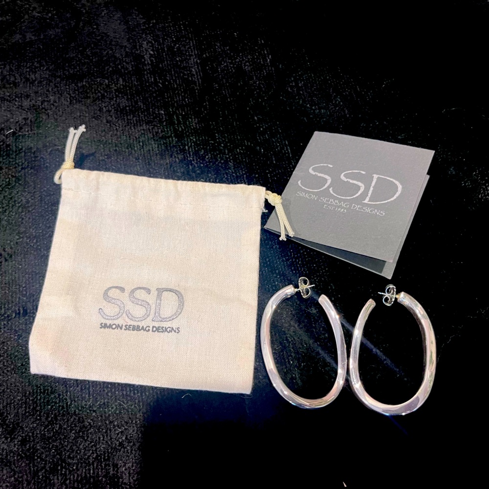 Simon Sebbag Designs sterling silver twist earrings